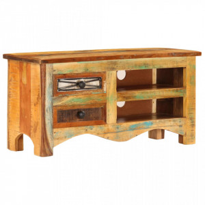 Comoda TV, 80 x 30 x 40 cm, lemn masiv reciclat - V247517V