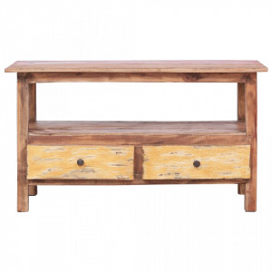 Comoda TV, 90 x 40 x 50 cm, lemn masiv reciclat - V283924V - Img 3