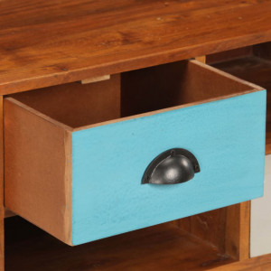 Comoda TV cu 3 sertare, 110x35x50 cm, lemn masiv acacia - V247936V - Img 2