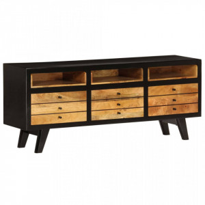Comoda TV din lemn masiv de mango, 120 x 30 x 50 cm - V246326V