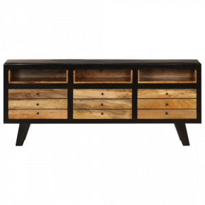 Comoda TV din lemn masiv de mango, 120 x 30 x 50 cm - V246326V - Img 4