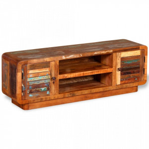 Comoda TV din lemn masiv reciclat 120 x 30 x 40 cm - V244018V - Img 2