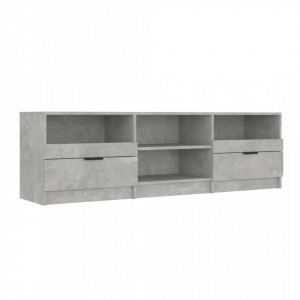 Comodă TV, gri beton, 150x33,5x45 cm, lemn prelucrat - V811461V
