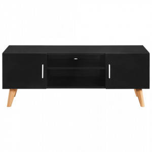 Comoda TV, negru, 120 x 40 x 46 cm, MDF - V247308V - Img 2