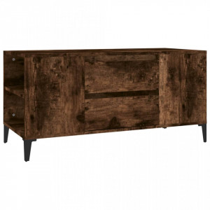 Comodă TV, stejar fumuriu, 102x44,5x50 cm, lemn prelucrat - V819609V