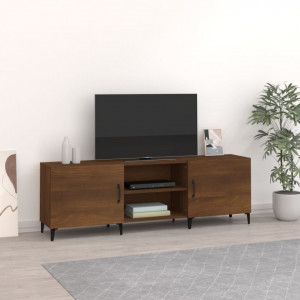 Comodă TV, stejar maro, 150x30x50 cm, lemn prelucrat - V817506V - Img 2