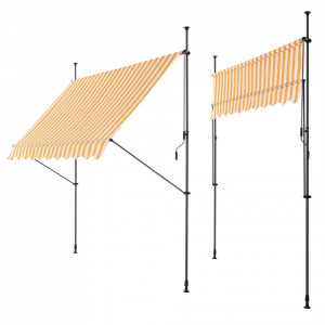 Copertina protectie solara, galben/alb, 300 x 120 x 200-300 cm - P74798041 - Img 2
