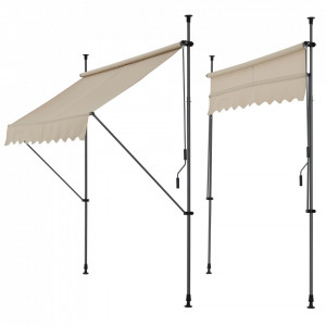 Copertina retractabila, 250 x 120 x 200 - 300 cm, bej - P56718044 - Img 4