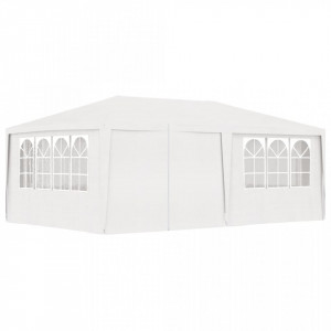 Cort de petrecere profesional cu pereți alb 4 x 6 m 90 g/m² - V48527V - Img 4