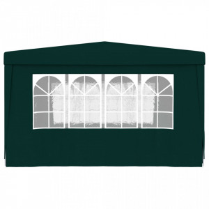 Cort petrecere profesional cu pereți laterali verde 4x4m 90g/m² - V48536V - Img 4