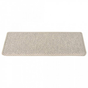 Covorașe autoadezive scări, 15 buc., argintiu, 65x25 cm, sisal - V326883V - Img 3