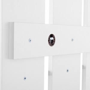 Cuier de perete, panel alb, 80x100x23 cm - TP147876 - Img 17