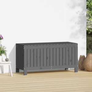 Cutie de depozitare grădină, gri, 108x42,5x54 cm lemn masiv pin - V823831V - Img 3