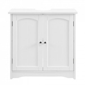 Dulap baie pentru lavoare montabile pe blat, 60 x 60 x 30 cm, alb - P57498335 - Img 3