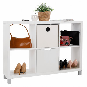Dulap biblioraft, alb, 111x29x83 cm - TP69940 - Img 9