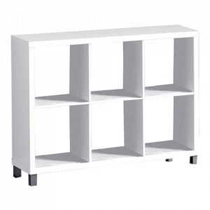 Dulap biblioraft, alb, 111x29x83 cm - TP69940 - Img 6