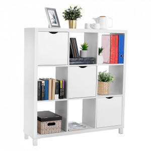 Dulap biblioraft, alb, 111x29x83 cm - TP69942 - Img 9