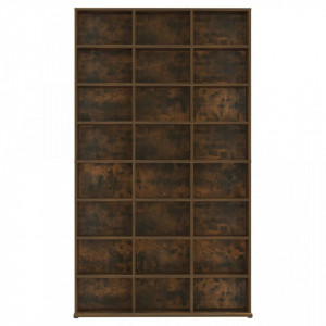Dulap CD-uri, stejar fumuriu, 102x23x177,5 cm, lemn prelucrat - V815090V - Img 3