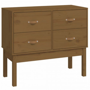 Dulap consolă, maro miere, 90x40x78 cm, lemn masiv de pin - V821742V