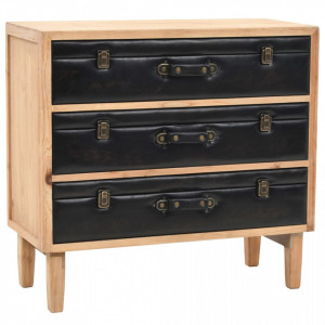 Dulap cu sertare, lemn masiv de brad, 80 x 36 x 75 cm - V245778V - Img 1