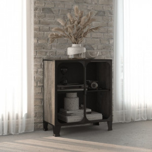 Dulap de depozitare,gri,72x36x82cm,metal și MDF - V335908V - Img 2