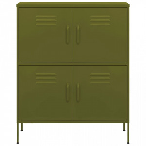 Dulap de depozitare, verde măsliniu, 80x35x101,5 cm, oțel - V336135V - Img 3