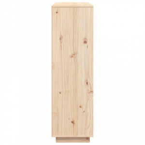 Dulap înalt, 110,5x35x117 cm, lemn masiv de pin - V814369V - Img 4