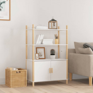 Dulap înalt, alb, 80x40x121, cm lemn prelucrat - V345699V - Img 2