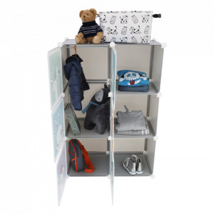 Dulap modular pentru copii, gri - TP288642 - Img 17