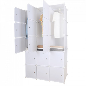 Dulap multifuncţional modular, alb - TP288648 - Img 1