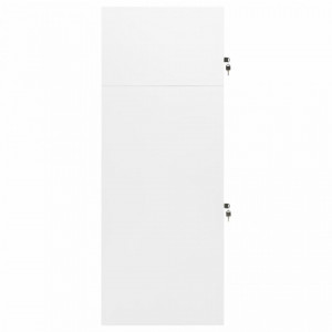 Dulap pentru șa, alb, 53x53x140 cm, oțel - V339599V - Img 3