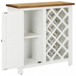 Dulap sticle de vin, 80x32x80 cm, lemn masiv de stejar - V289210V