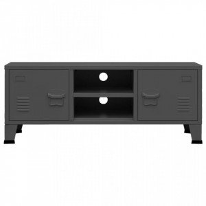 Dulap TV industrial, antracit, 105x35x42 cm, metal - V339620V - Img 3