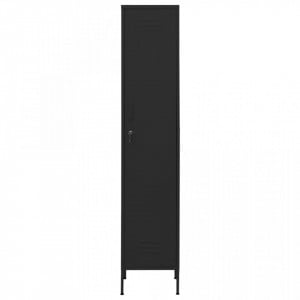 Dulap vestiar, negru, 35x46x180 cm, oțel - V336259V - Img 3