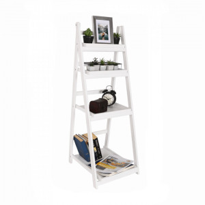 Etajeră multifuncţională, albă, lemn masiv - TP273595 - Img 7