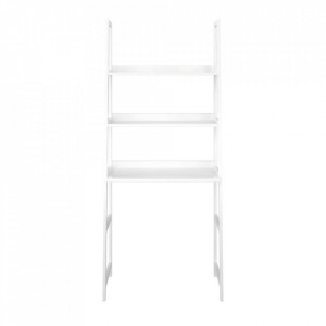 Etajeră multifuncţională cu 3 rafturi, albă - TP272247 - Img 2