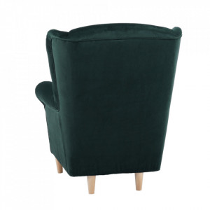 Fotoliu cu taburet, material smarald - TP211105 - Img 18