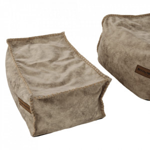 Fotoliu tip sac cu taburet, gri-maro - TP258168 - Img 19