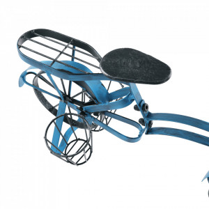 Ghiveci RETRO în formă de bicicletă, negru / albastru - TP285287 - Img 20