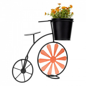 Ghiveci RETRO în formă de bicicletă, vişiniu / negru - TP285300 - Img 9