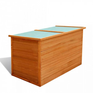 Lada de depozitare de gradina, 126 x 72 x 72 cm, lemn - V42702V