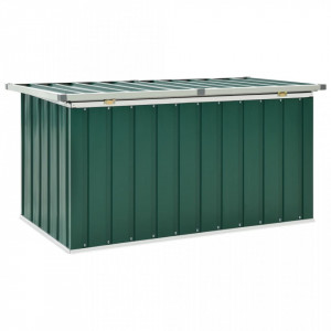 Lada de depozitare pentru gradina, verde, 129 x 67 x 65 cm - V46261V - Img 4