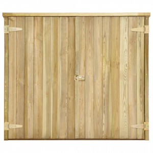 Magazie unelte de grădină, 135x60x123 cm, lemn pin tratat - V46359V - Img 3