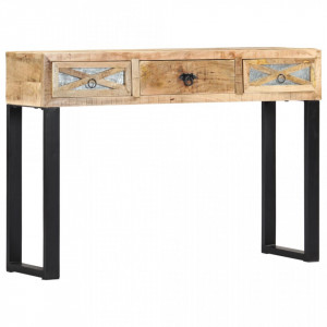 Masa consola, 110 x 30 x 76 cm, lemn masiv de mango - V282761V