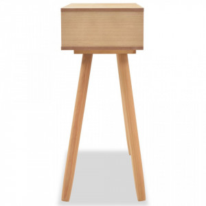 Masa consola, lemn masiv de pin 80x30x72 cm, maro - V244739V - Img 4