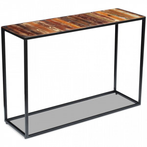 Masa consola, lemn reciclat de esenta tare, 110x35x76 cm - V243337V - Img 3