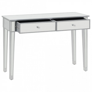 Masa consola tip oglinda, MDF si sticla, 106,5 x 38 x 76,5 cm - V246660V - Img 4