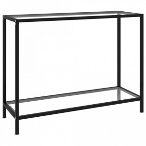 Masa consola, transparent, 100 x 35 x 75 cm, sticla securizata - V322835V