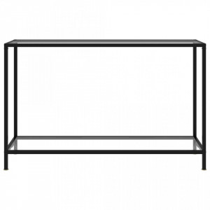 Masa consola, transparent, 120 x 35 x 75 cm, sticla securizata - V322839V - Img 2