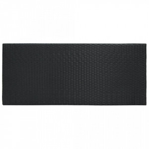 Masă de bar de grădină, negru, 140,5x60,5x110,5 cm, poliratan - V45877V - Img 4